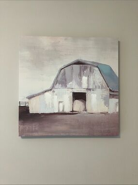 Barn Landscape Canvas Wall Art Farmhouse Cottagecore Country Decor